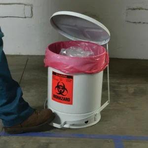 Pojemniki na odpady biologiczne Biohazard 0593 Justrite White