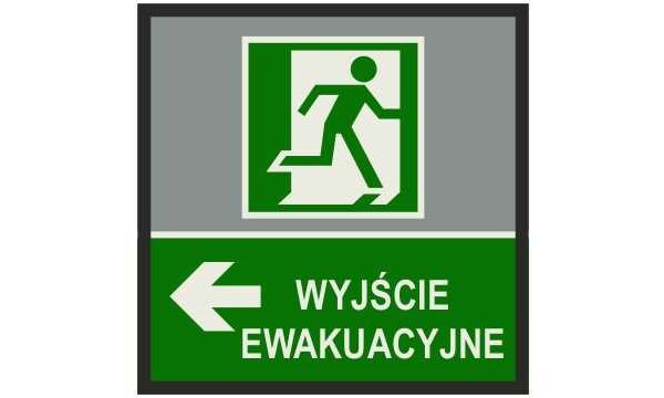Mata informacyjna ostrzegawcza WYJŚCIE EWAKUACYJNE 3