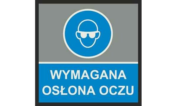 Mata informacyjna ostrzegawcza OSŁONA OCZU