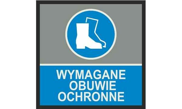 Mata informacyjna ostrzegawcza OBUWIE OCHRONNE