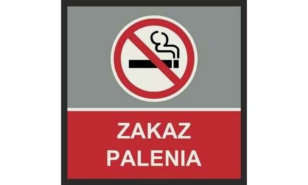 Mata informacyjna ostrzegawcza ZAKAZ PALENIA