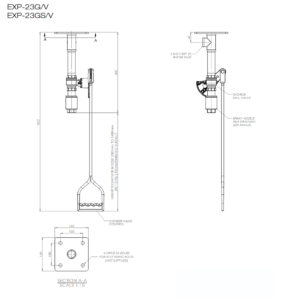 Prysznic bezpieczeństwa montowany do sufitu 23 Hughes