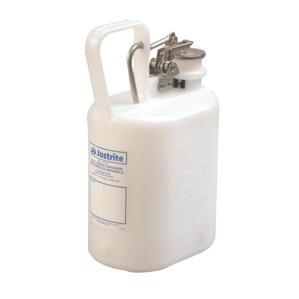 Pojemniki na kwasy zasady 1206 Justrite biały