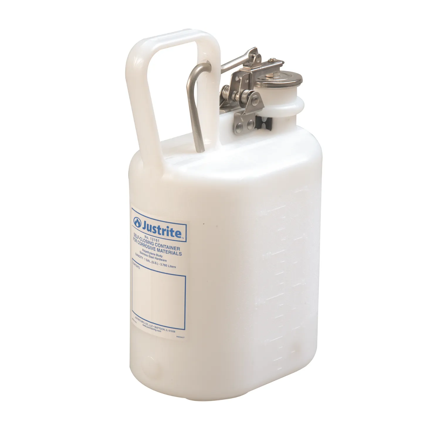 Pojemniki na kwasy zasady 1206 Justrite biały